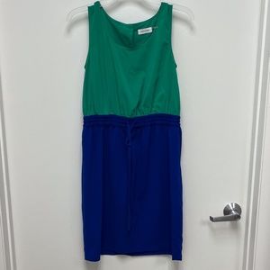 Green and Blue Calvin Klein Dress